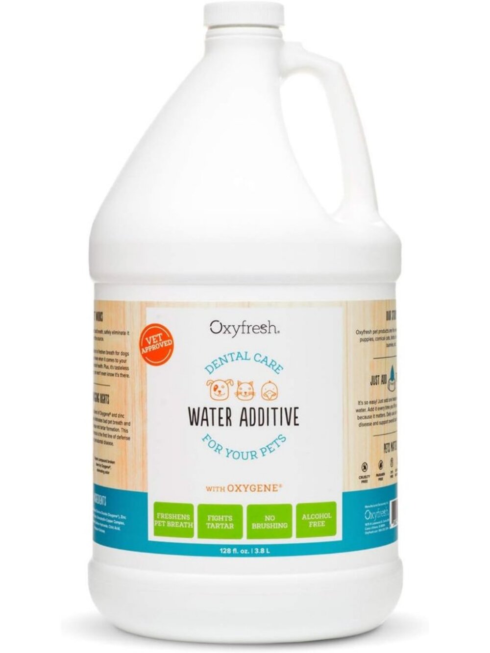 Premium Pet Dental Care Water Additive - No Brushing, Freshens Breath & Reduces